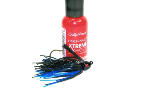 A jig with a custom painted eye