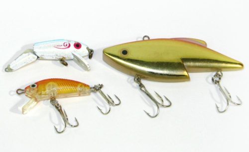 Old inexpensive fishing lures